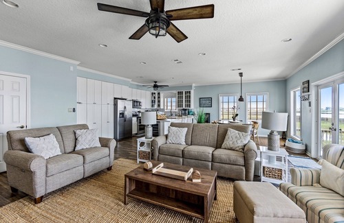 Surfside Beach House | Fish From Your Own Private Dock, Tranquil Bay Views and Perfect Sunsets