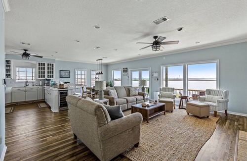 Surfside Beach House | Fish From Your Own Private Dock, Tranquil Bay Views and Perfect Sunsets