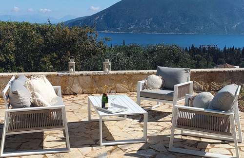 Chalikeri Villa | Five minutes from Fiskardo, the villa is surrounded by greenery and has a lovely view