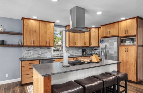 Gravois Mills House | Five Oaks Lakehouse - Luxurious Home with a Game Room and Lakeside Fire Pit!