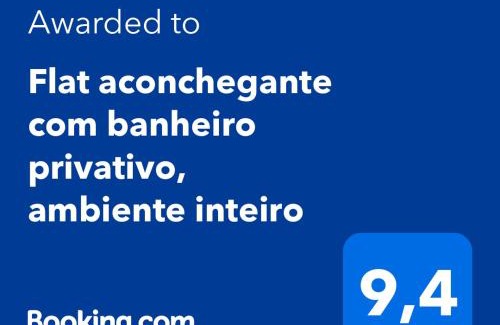 Alphaville House | Flat aconchegante com banheiro privativo, ambiente inteiro