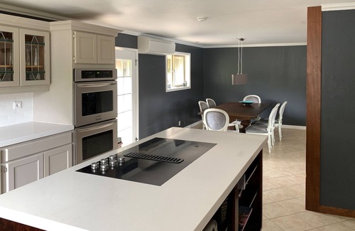 Langlois House | Floras Lake Getaway - Upscale Lakefront resort w guesthouse, suite and boat dock