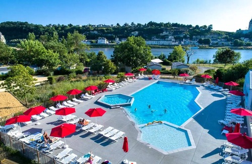 Saumur House | Flower Camping L'Ile d'Offard * - Ecolodge Cotton Toilée Confort 35m² (2 bedrooms) including 11m² covered terrace + TV for 5 people