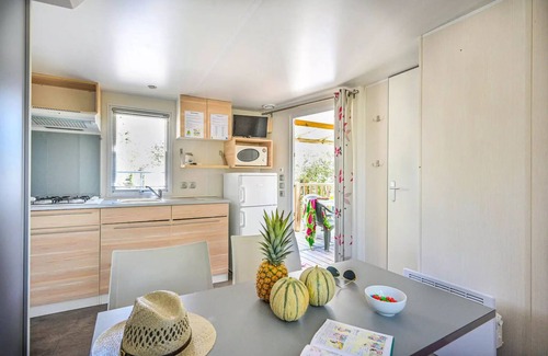 Castries House | Flower Camping le FONDESPIERRE * - Mobile home comfort - 28 m2 (2 bedrooms - air conditioning - TV) 5 people