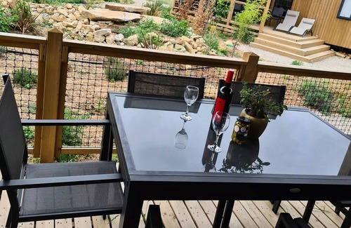 Bize-Minervois House | Flower Camping Olivigne * - Mobile home Premium 22 m2 1 bedroom + terrace 17m2 + TV + LV + Air conditioning + Plancha 2 persons
