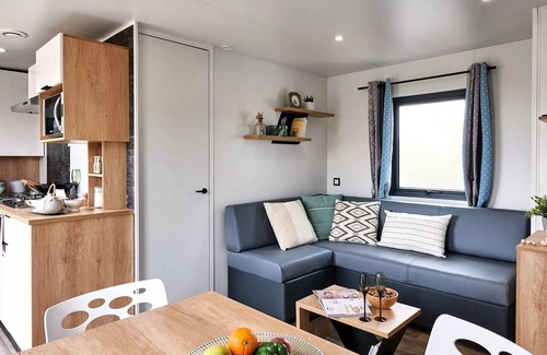 Bize-Minervois House | Flower Camping Olivigne * - Mobile home Premium 32 m2 3 bedrooms + terrace 21m2 + TV + LV + air conditioning + plancha 6 people