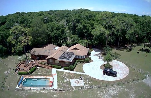Spring Hill House | Former Hunting Lodge on 24 Acres with Lake with heated pool