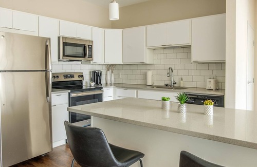 Ames Apartment | Frontdesk | Contemporary 2BR Near ISU