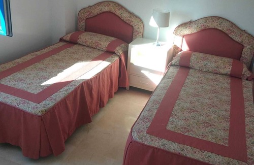 San Luis de Sabinillas Apartment | Frontline Apartment "La Noria" with Shared Pool & Wi-Fi