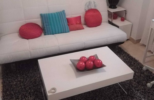 San Luis de Sabinillas Apartment | Frontline Apartment "La Noria" with Shared Pool & Wi-Fi