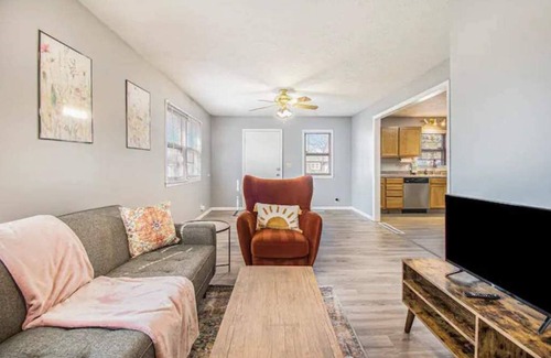 Omaha House | Full home with private garage & fenced yard