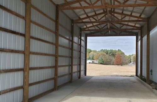 Carterville House | Full Hook, Covered, Private RV Pull Through Spot in Southern Illinois