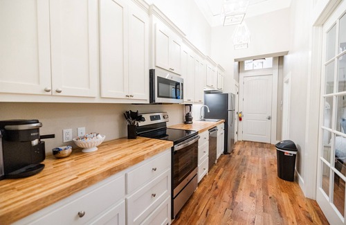 Laurel Apartment | Full Kitchen, Downtown Laurel Walkable, Coffee Bar