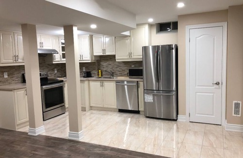 East Credit Apartment | Fully Furnished 2 bedroom basement apartment for a family