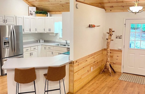 Ellijay Cabin | Fun Riverside Cabin: Indoor Games+Hot Tub+Firepit