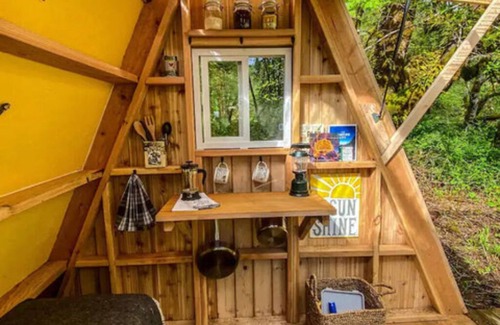 Sherwood - Tualatin North Cabin | Fun Waterfront A Frame ~ Unique Northwest Vacation Rentals
