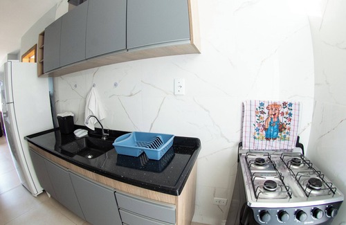 Itapoa Apartment | Furnished apartment with 2 bedrooms, 200m from the beach, air conditioning, wi-fi.