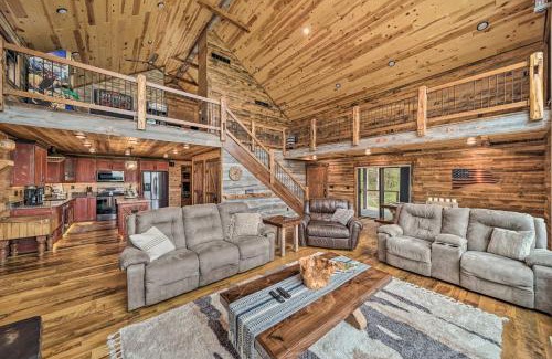 Galena House | Galena Cabin with Wraparound Porch and Game Room!