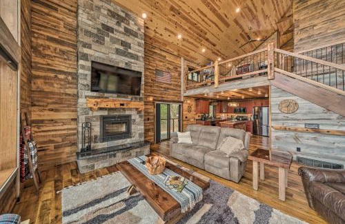 Galena House | Galena Cabin with Wraparound Porch and Game Room!