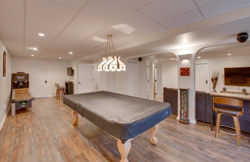Hummelstown House | Game Room and Covered Patio Hummelstown Hideaway