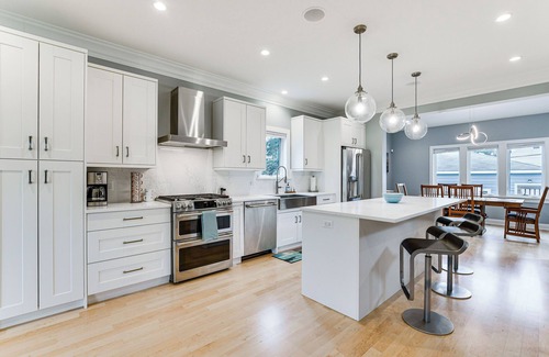 Albany Park House | Game Room, Deck & Yard: Chicago Home