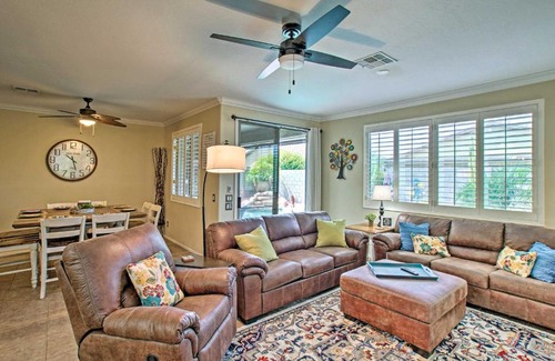 Estrella Mountain Ranch House | Game Room, Fenced Yard Estrella Oasis in Goodyear