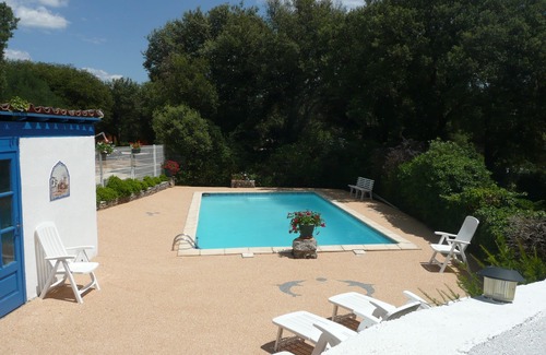 Anduze Apartment | GITES DE PLOS CHALET 10MN D'ANDUZE/SPA/PISCINE/CLIM/WIFI 2 to 4 pers N°1
