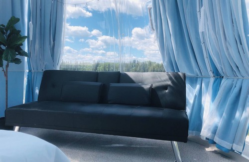 Bighorn No. 8 RV Rental | Glamping Dome 3 in ghost lake