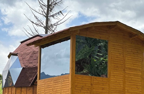 Choachi Ski Chalet | Glamping Shalom con Jacuzzi, a 15 min de los Termales de Santa Monica