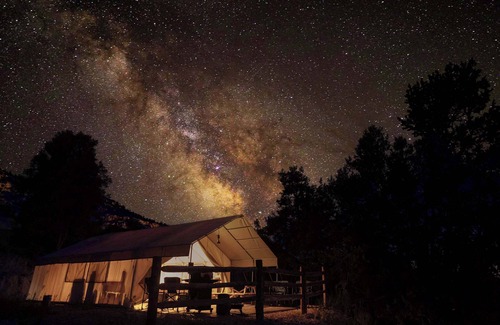 Orderville RV Rental | Glamping Tent w/Private Bathroom, A/C Near Zion