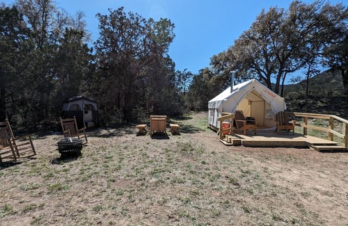 Vanderpool RV Rental | Glamping Tents 1, 2, 3