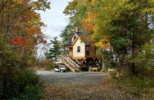 Town of Torrey House | Glorious Tree House with Fire Pit and Hot-tub in Penn Yan, New York