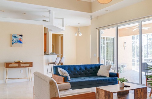 Pinehurst House | Golf course view property with a stylish pool