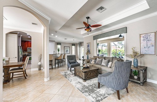 Eisenhower House | Golf & Hike: Lehigh Acres Home w/Pool & Lanai