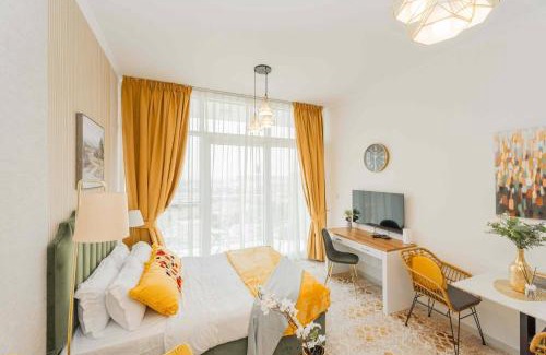 Dubai Apartment | Golf View Studio in Damac Hills - Luxury Living, Exclusive Amenities, by Think Realty