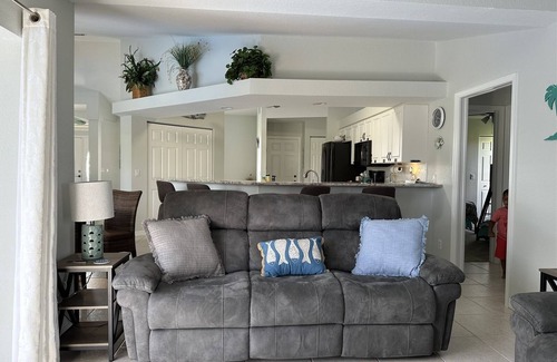 White Marsh House | Gone Coastal - water view with fishing dock