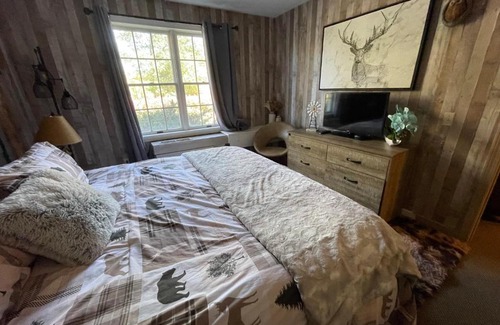 Hancock Apartment | Gorgeous 1st FL Mtn View Jiminy Suite Sleeps 4 Ski On Off