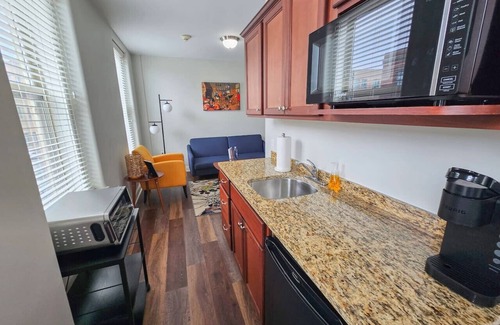 Champaign Apartment | Gorgeous and Spacious Studio at the Historic Inman