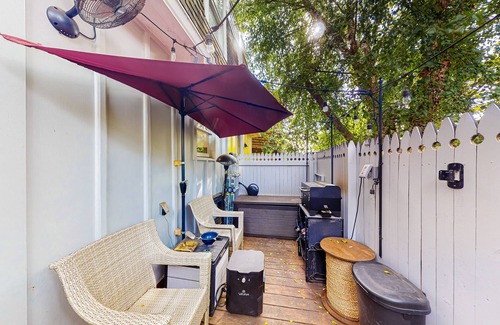 Historic District House | Gorgeous & bright retreat with patio, firepit, W/D, & stunning rooftop views