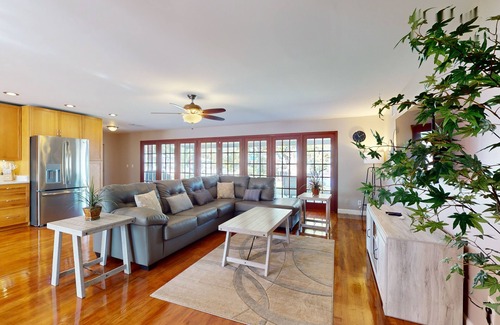 Bay Crest Park House | Gorgeous dog-friendly waterfront oasis with patio, fire pit, & amazing views