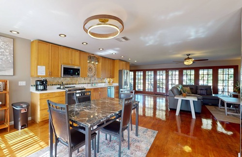 Bay Crest Park House | Gorgeous dog-friendly waterfront oasis with patio, fire pit, & amazing views