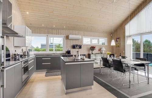 Skaven Strand House | Gorgeous home in Tarm with kitchen