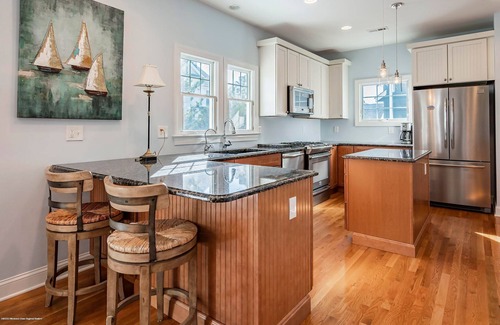 Spring Lake House | Gorgeous Home, Lake Views and 2 Blocks from Beach and Pool!
