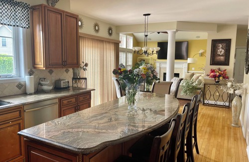 Webster House | Gorgeous house with pool, beautiful backyard, garden and koi fish pond