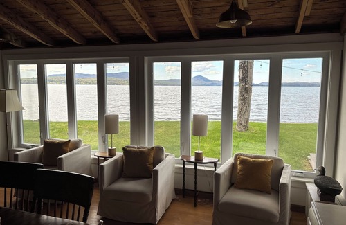 Newport House | Gorgeous one level, 3 bedrooms, 2 full bath living right on Lake Memphremagog!