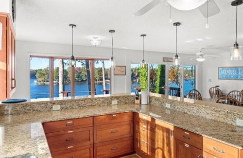 North Shore Acres House | Gorgeous views on large cove just off Main Lake.