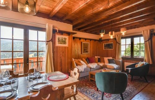 Les Gets Apartment | Grand Duplex en Chalet : 5 Ch, Sud, Skis aux Pieds, Navette Gratuite, 12 pers. - FR-1-685-39