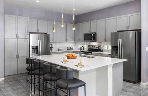 Loughman House | Grand Villa Near Disney w/Fuzzy Monster & Dino BRs, Arcade, Theater & Spa Pool