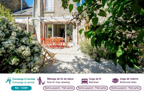 La Richardais House | Grande maison pour 6 avec jardin et terrasse
