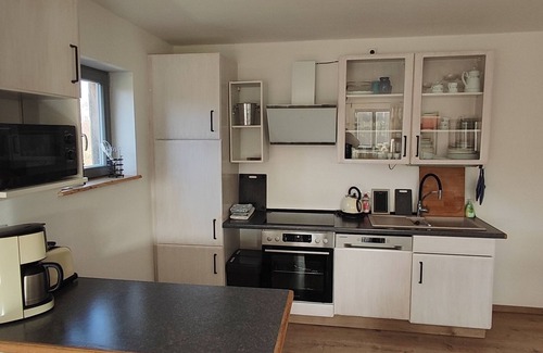 Kalkhorst Apartment | Graureiher-Rental-Superior-Private Bathroom-Countryside view